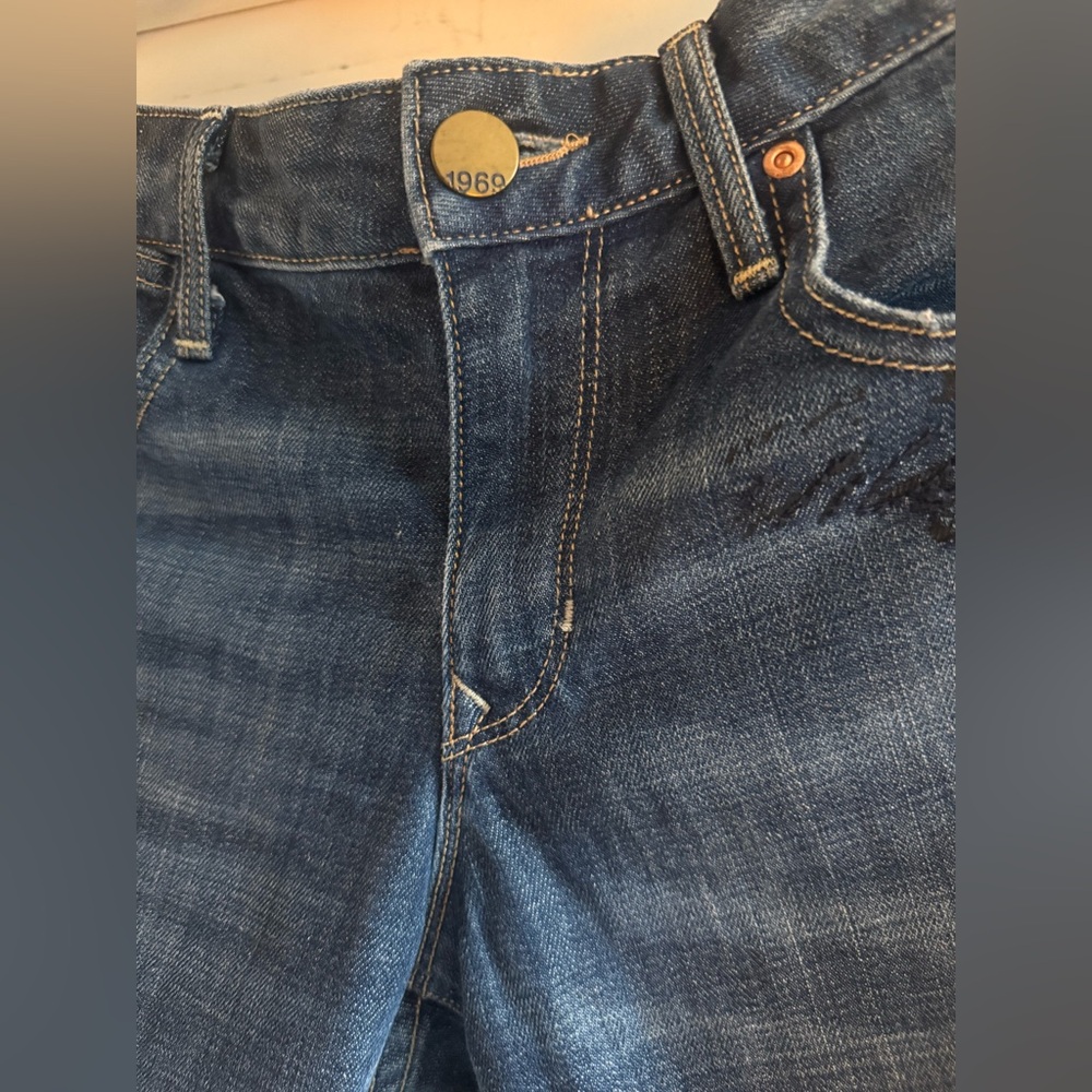 Classic Blue Denim Skinny black embroidered Women's Jeans